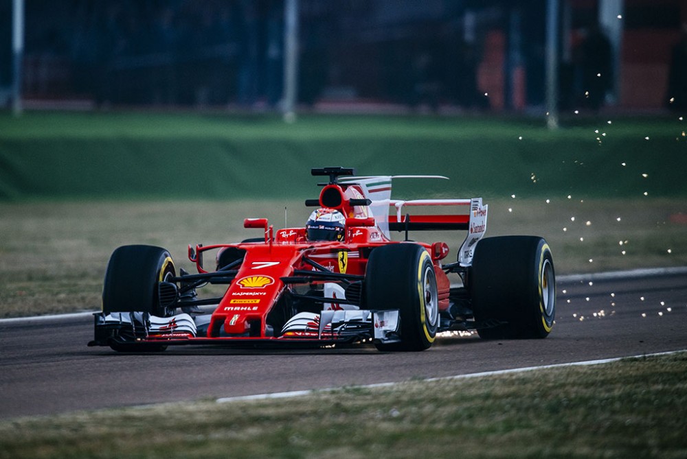 Fiorano trasoje išbandytas naujasis „Ferrari“ bolidas