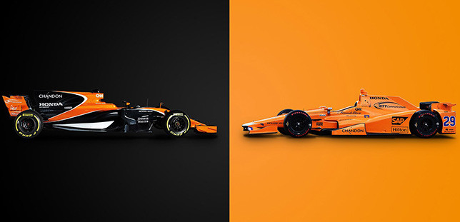 „McLaren MCL32“ prieš „IndyCar“ mašiną