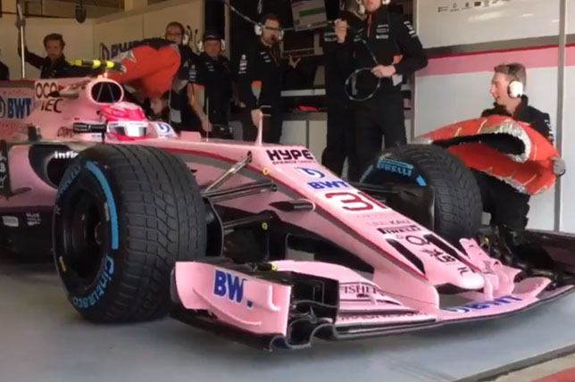 „Force India“ pakeitė numerio dydį ant bolido