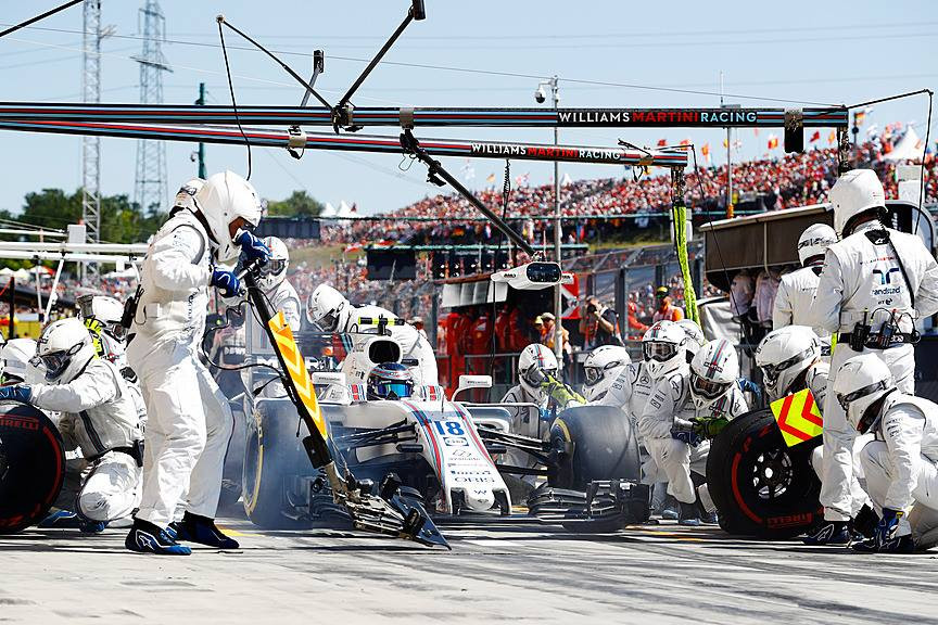 „Williams“ sustojimų metu greičiausiai aptarnauja savo sportininkus