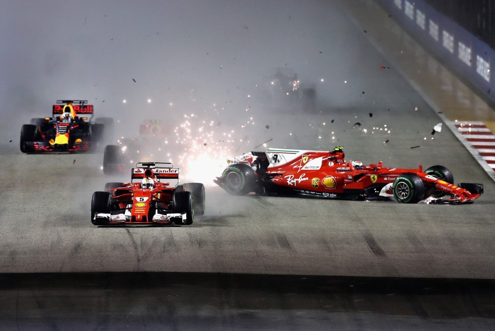 „Ferrari“ nekeičia nuomonės dėl avarijos Singapūre