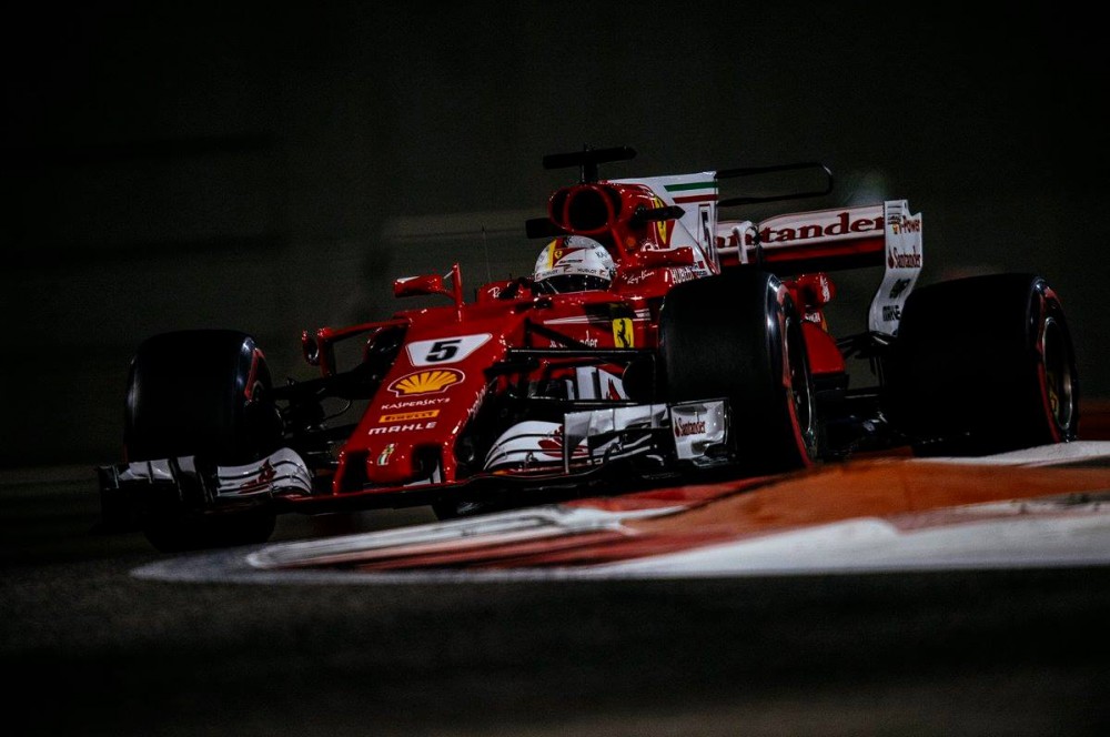 S. Vettelis pirmavo antrosios dienos bandymuose