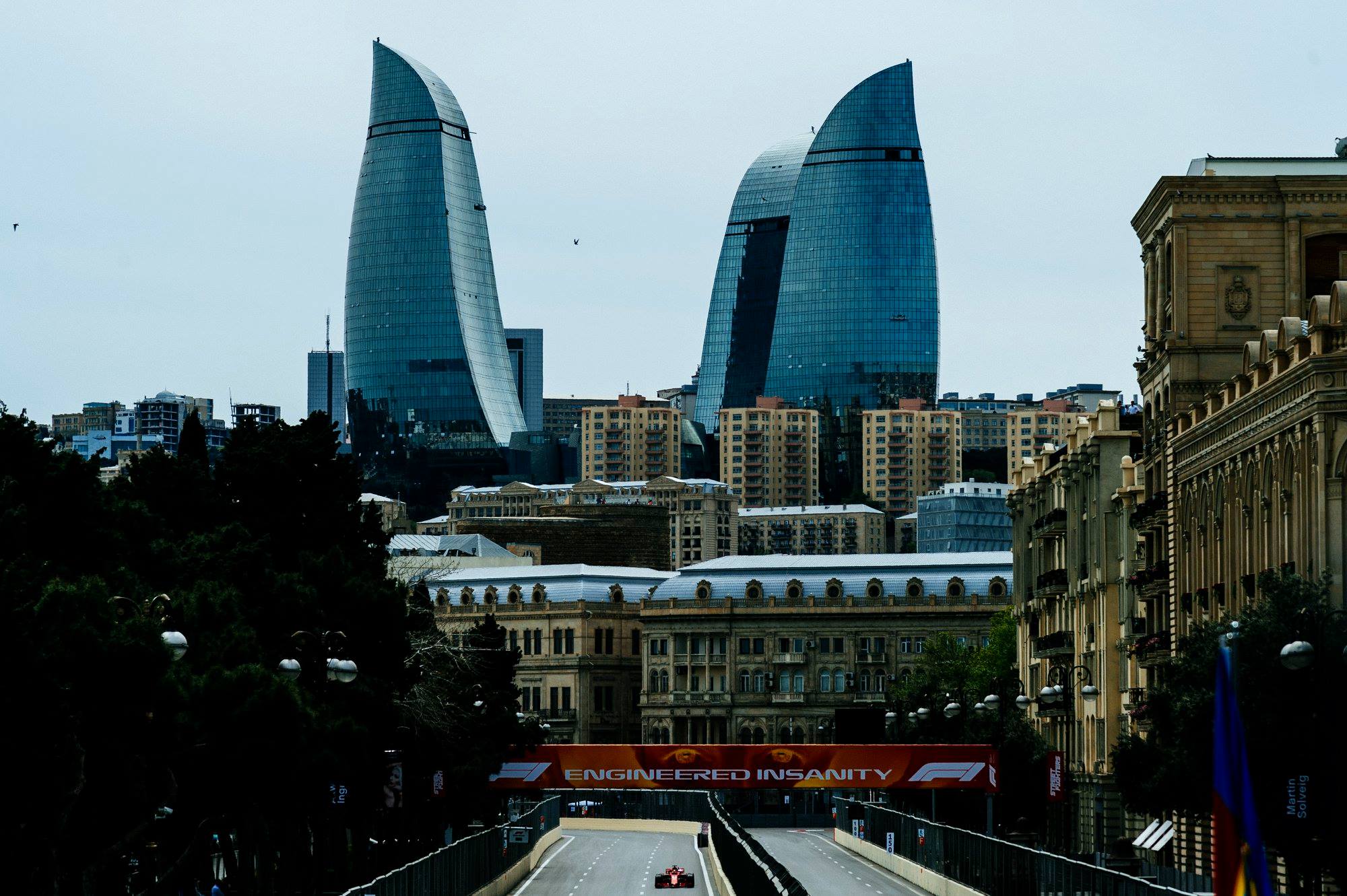 Azerbaidžano GP: pirmoji treniruotė atšaukta