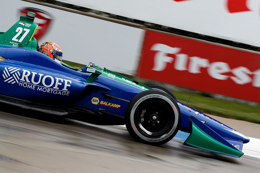 IndyCar. Detroito GP antroje kvalifikacijoje greičiausias A. Rossi