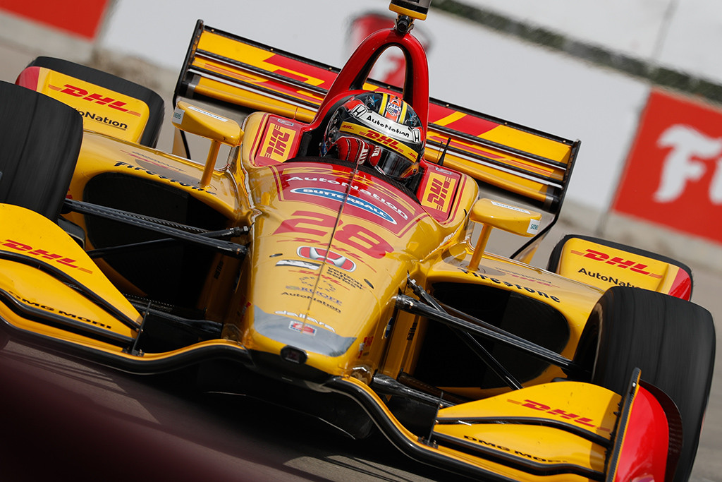IndyCar. Suklydęs A. Rossi Detroite padovanojo pergalę R. H.-Reay‘ui