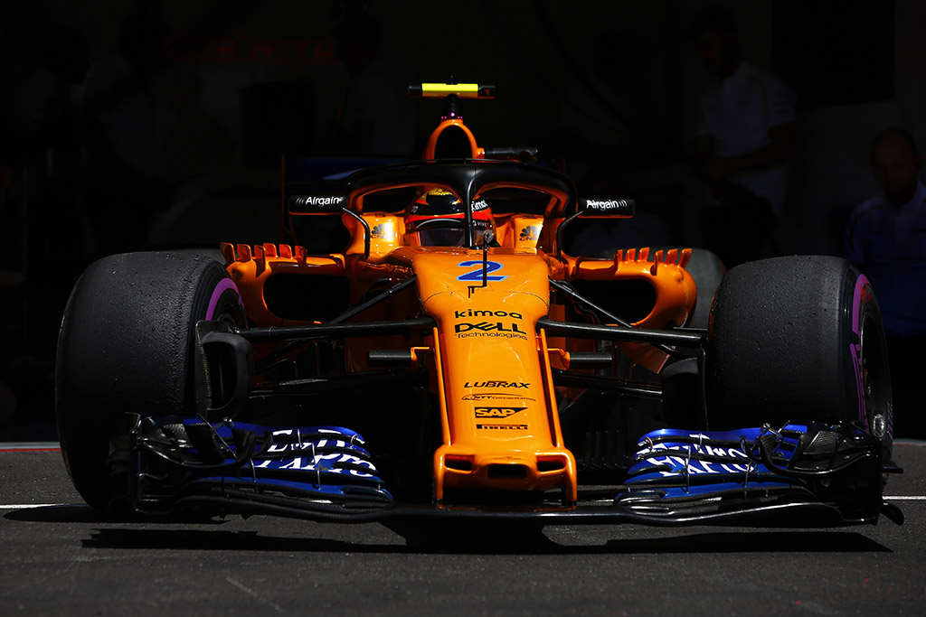 2018 m. „McLaren“ bolidas turi mažiau prispaudžiamosios jėgos nei 2017 m. automobilis