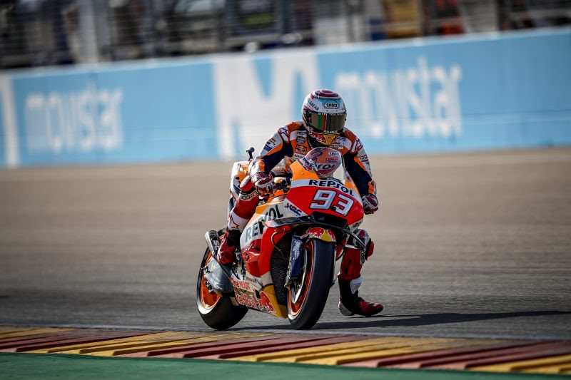 MotoGP. Lenktynės Aragone baigėsi M. Marquezo triumfu