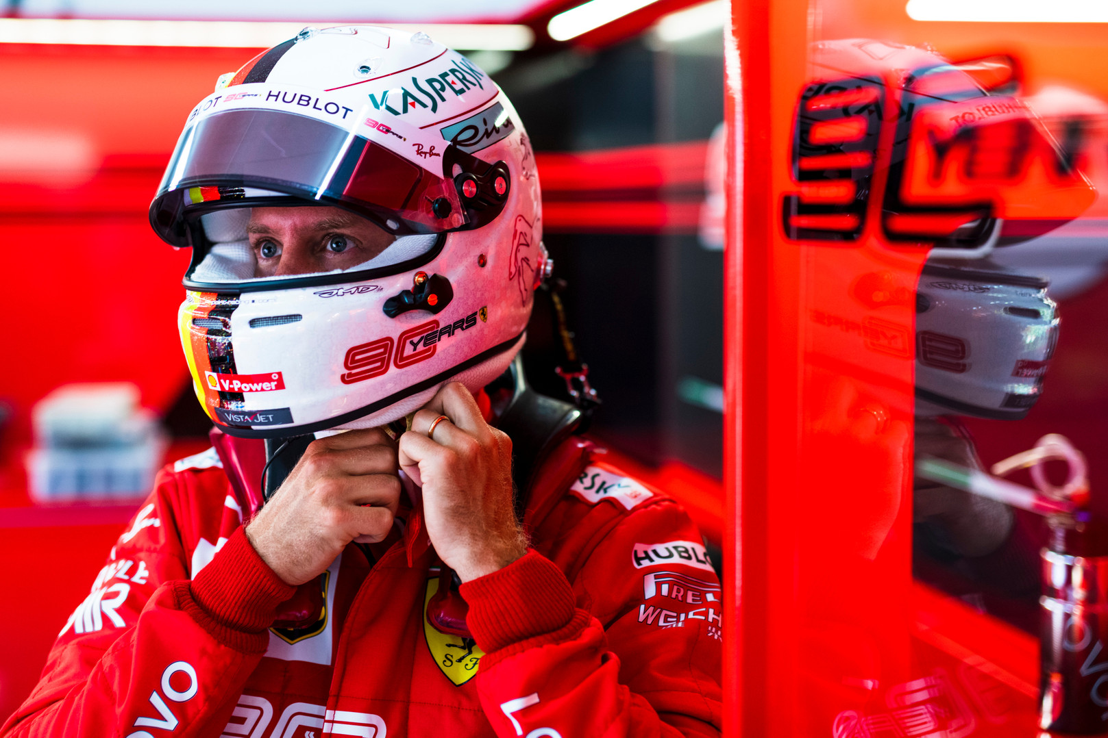S. Vettelis: atnaujintų detalių bandymai buvo sėkmingi