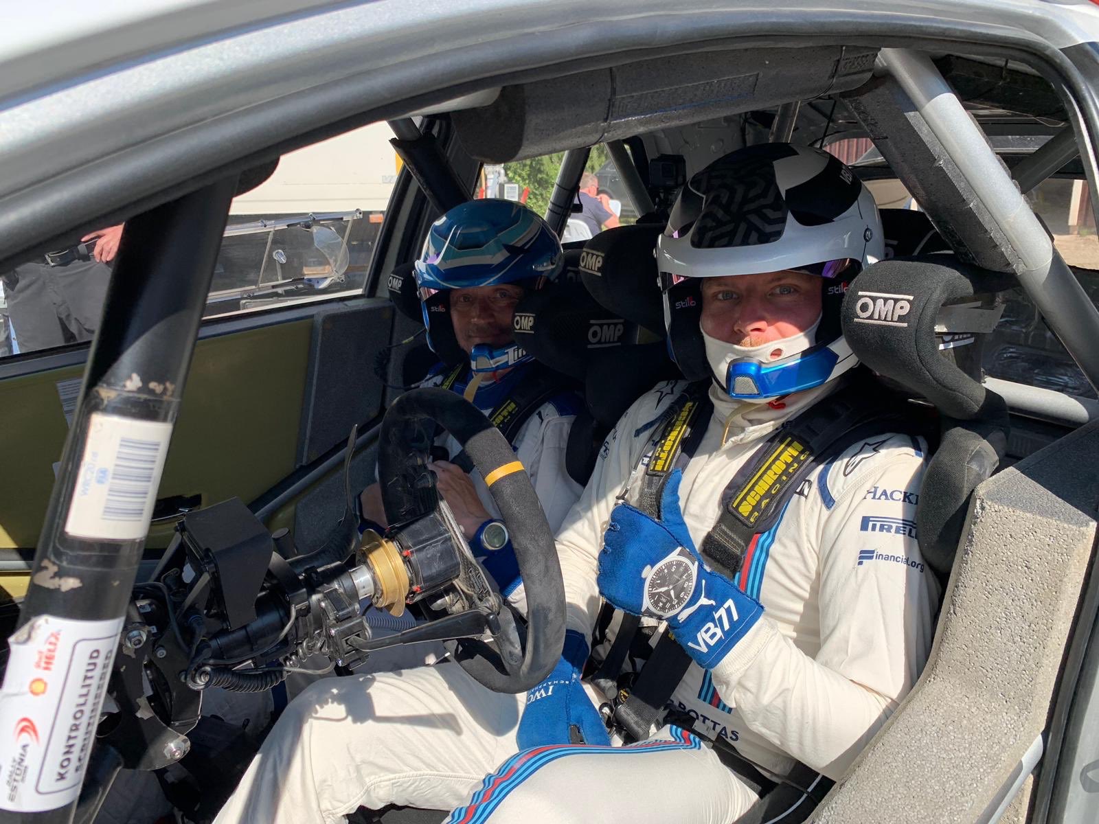 V. Bottas išbandė „Toyota WRC“ automobilį
