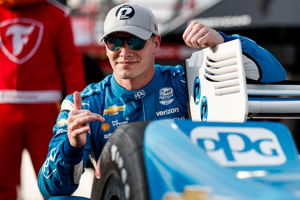 IndyCar. „Gateway“ ovale iš „pole“ startuos J. Newgardenas