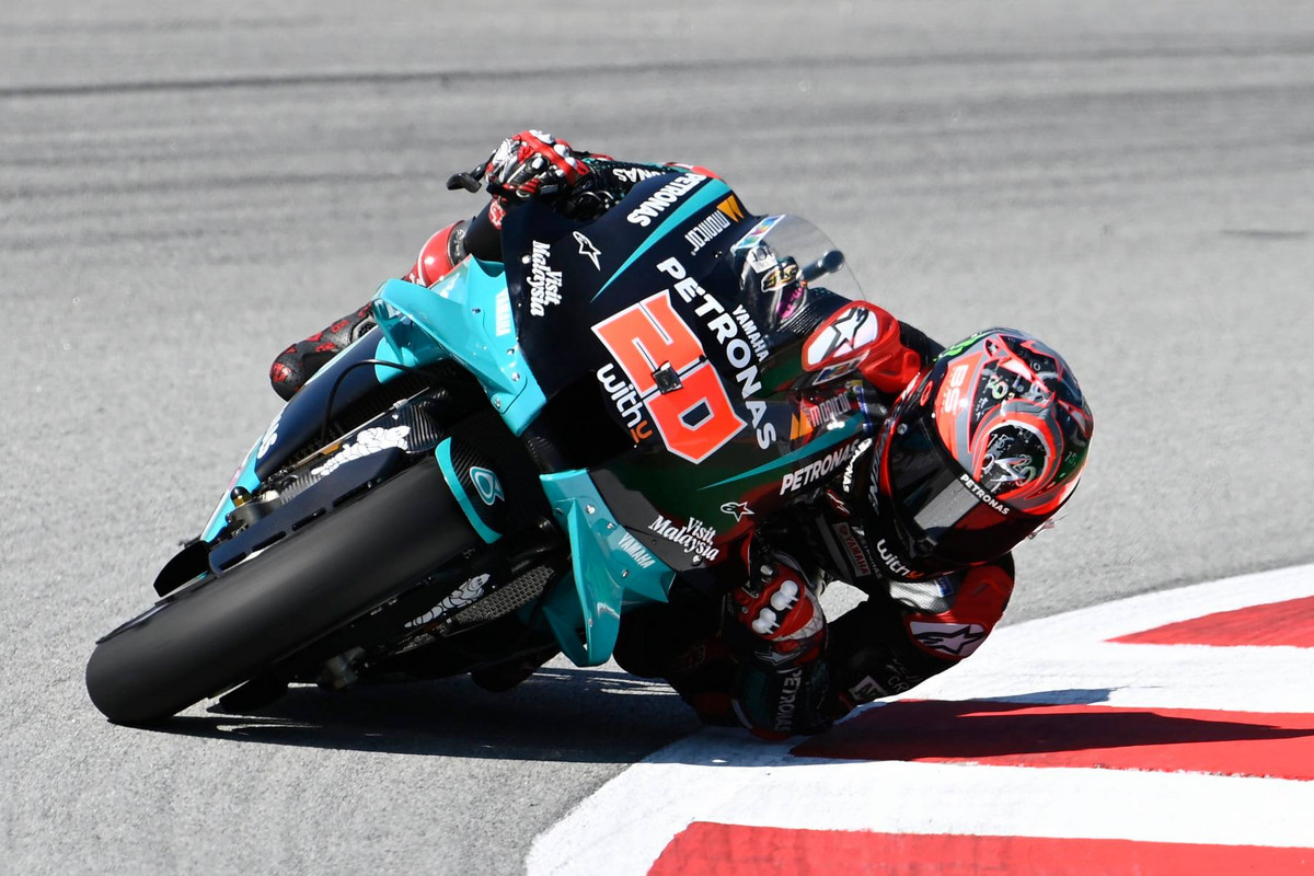 MotoGP. Po pertraukos Barselonoje pergalę iškovojo F. Quartararo