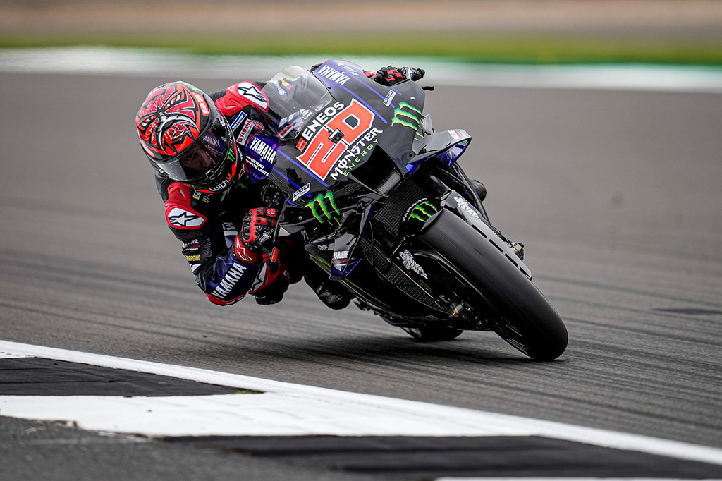 MotoGP. Nesulaukęs rimtesnio pasipriešinimo, Silverstoune triumfavo F. Quartararo