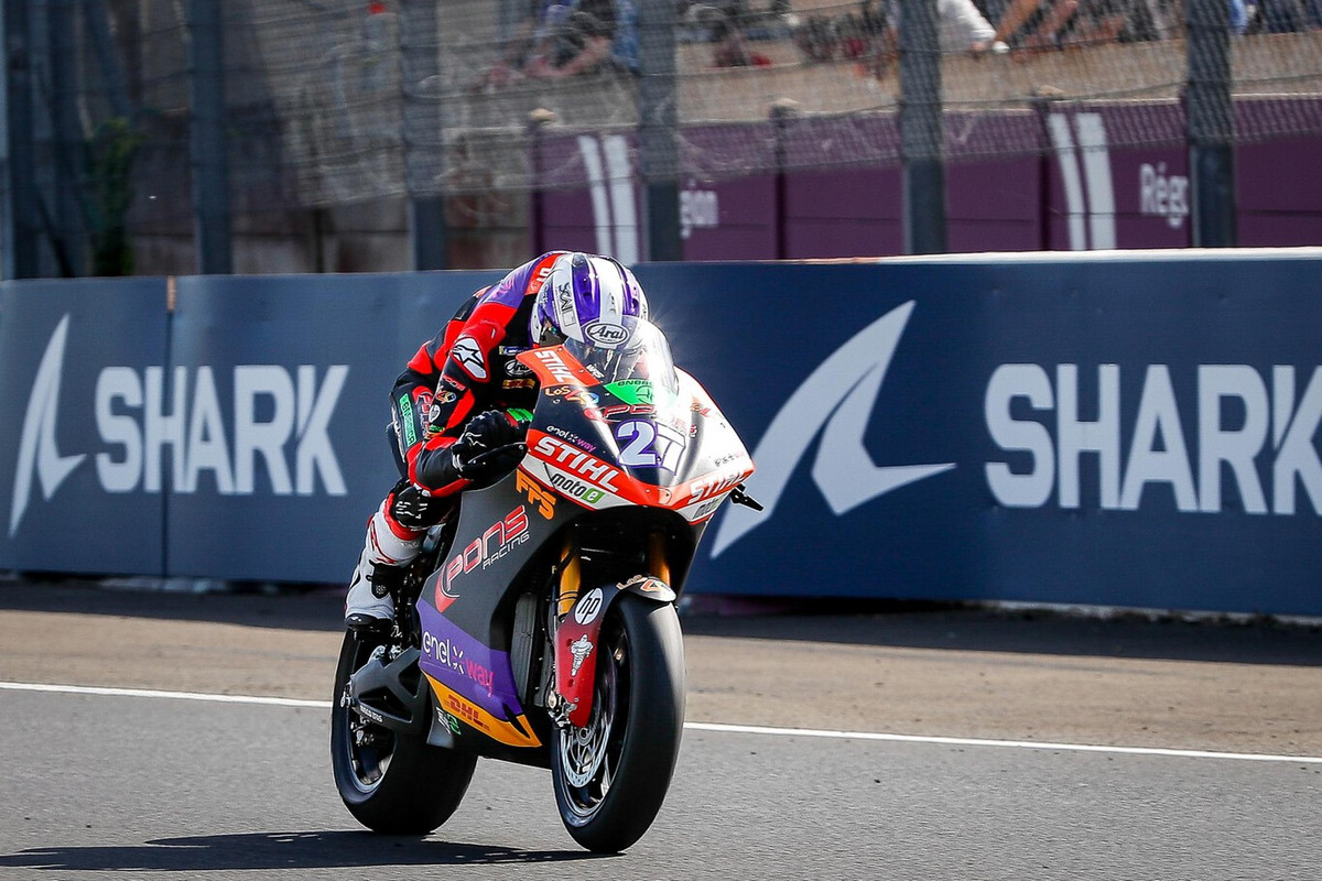 MotoE. Prancūzijoje - pirmoji M. Casadei pergalė