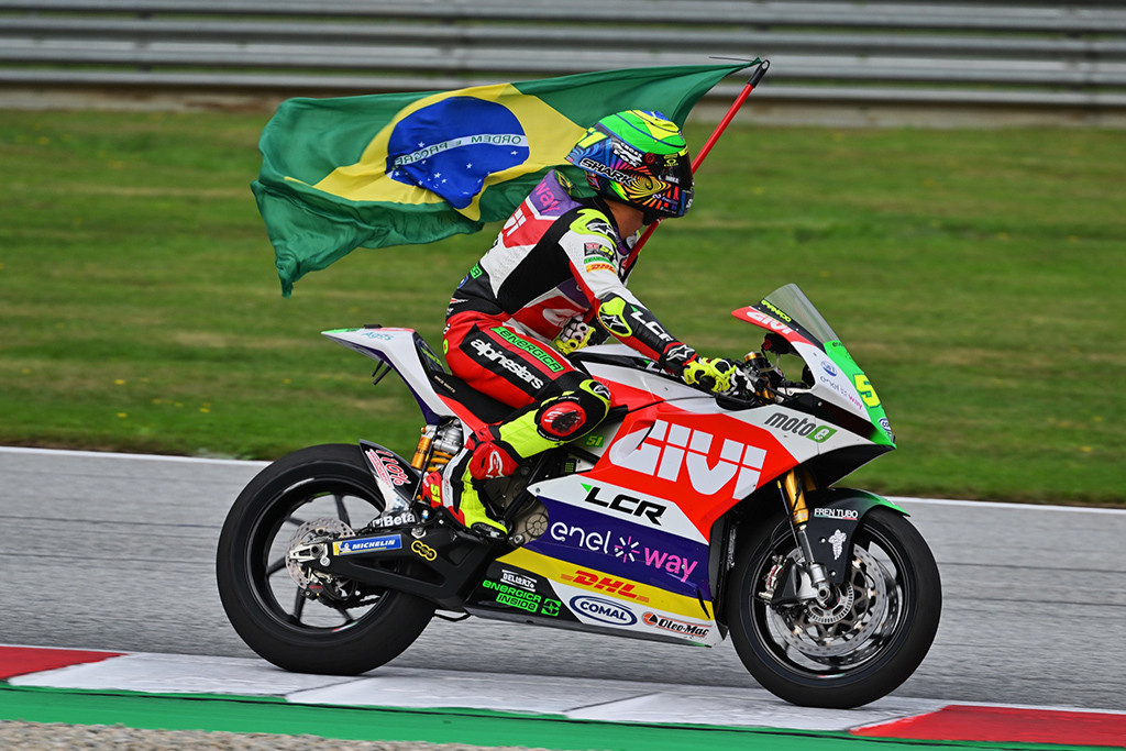 MotoE. Austrijoje penktąją pergalę sezone iškovojo E. Granado