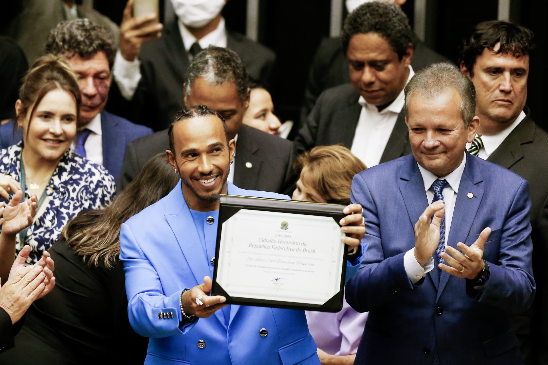 L. Hamiltonas tapo Brazilijos garbės piliečiu