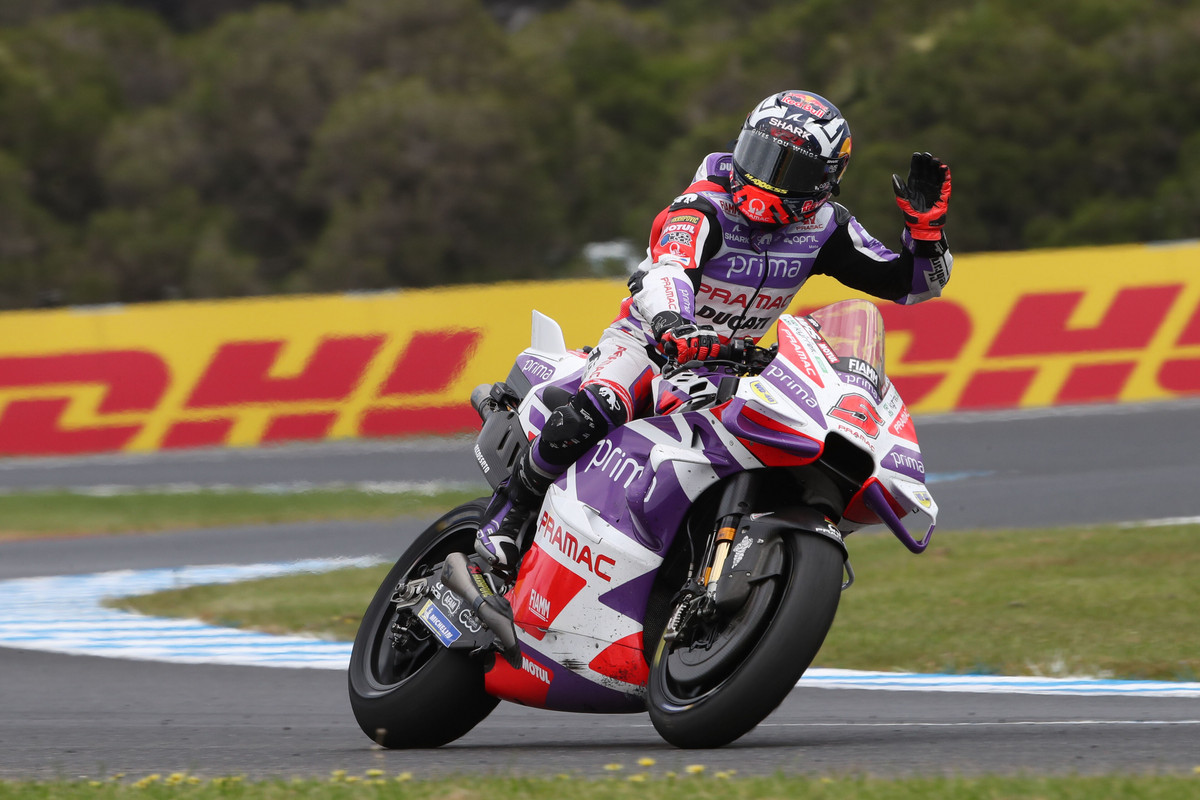 Moto GP. Australijoje – pirmoji J. Zarco karjeros pergalė ir link titulo bėgantis Bagnaia
