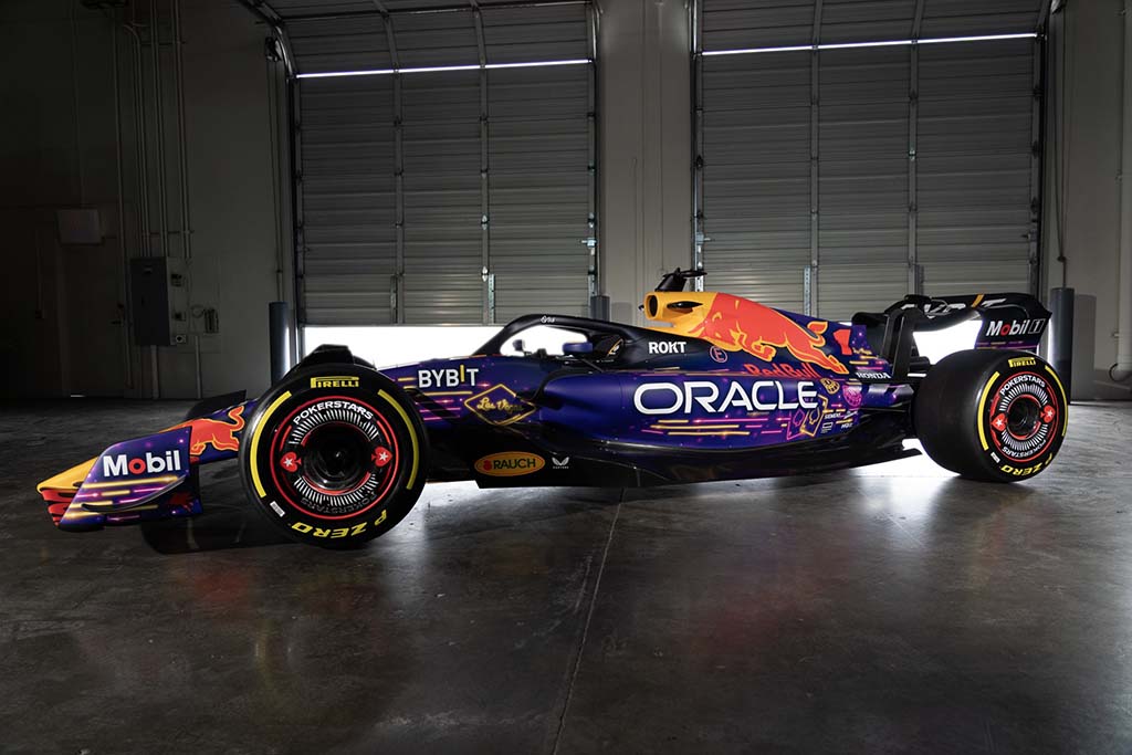 „Red Bull“ pristatė bolido išdažymą Las Vegaso GP