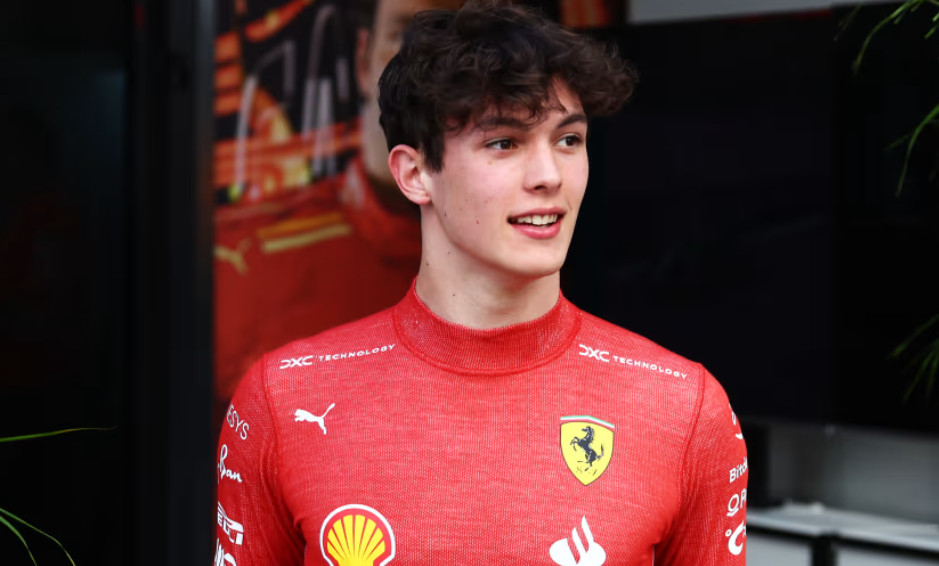O. Bearmanas vėl sėdo prie „Ferrari“ vairo