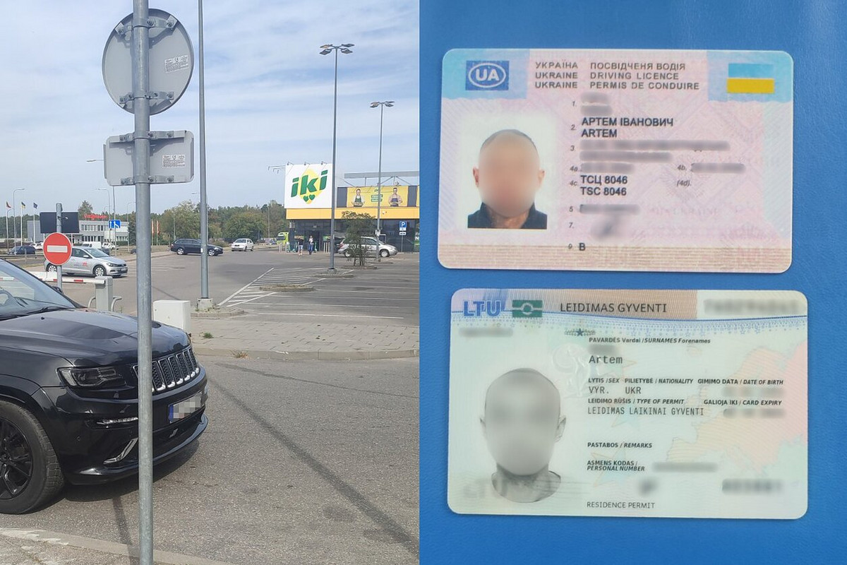 „Jeep“ vairuotojas policijos pareigūnams pateikė draugo vairuotojo pažymėjimą