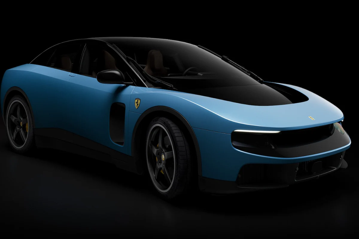 „Ferrari“ pristatė savo pirmąjį visiškai elektrinį automobilį