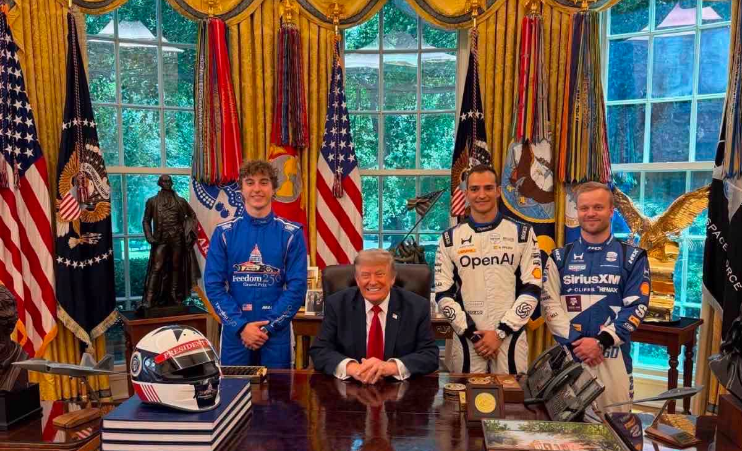 D. Malukas apsilankė pas JAV prezidentą D. Trumpą: Vašingtone vyks „IndyCar“ etapas
