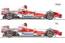Atnaujintas „Toyota TF106“ bolidas