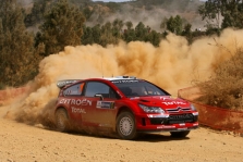 <span style="background:#000000; color:white; padding: 0 2px">WRC</span> Meksikos ralyje tvirtai pirmauja S. Loebas