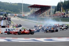 Italijos GP: bolidų svoriai starte