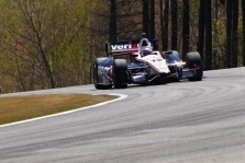 <span style="background:#3f3f3f; color:white; padding: 0 2px">IndyCar</span> Bandymuose Barberyje greičiausi „Penske“ pilotai, tarp jų - J. P. Montoya
