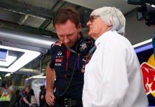 B. Ecclestone'as soc. tinkluose reagavo į C. Hornerio tyrimą