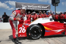 <span style="background:#3f3f3f; color:white; padding: 0 2px">IndyCar</span> Teksase vykusioje kvalifikacijoje greičiausias C. Munozas