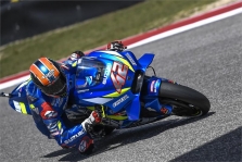 <span style="background:#d5002c; color:white; padding: 0 2px">MotoGP</span> A. Rinsas triumfavo Ostine, M. Marquezas krito nuo motociklo