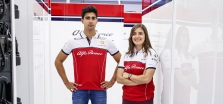 Jaunieji „Alfa Romeo“ pilotai Prancūzijoje išbandys F-1 bolidą