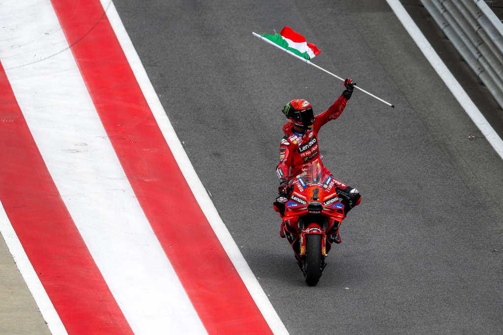 <span style="background:#d5002c; color:white; padding: 0 2px">MotoGP</span> Japonijoje triumfavęs F. Bagnaia įstojo į elitinę kompaniją
