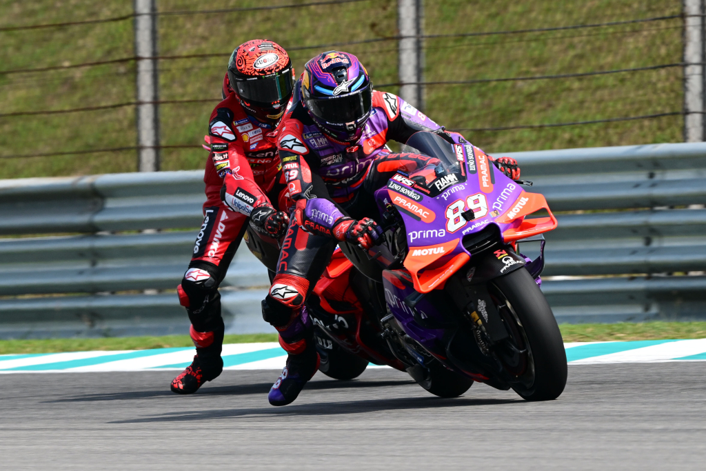<span style="background:#d5002c; color:white; padding: 0 2px">MotoGP</span> Malaizijoje triumfavęs F. Bagnaia išsaugojo minimalius šansus triumfuoti čempionate