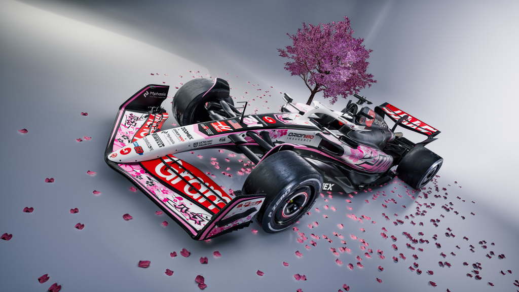 „Haas“ automobilis Japonijos lenktynėms – Sakurų tematika