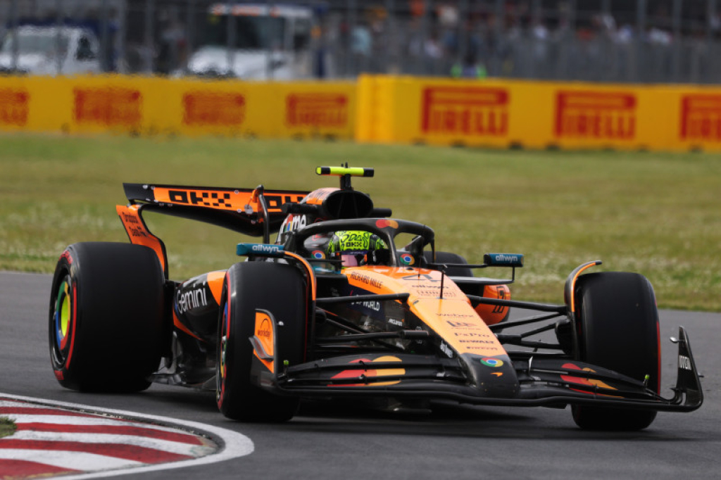 Didžiosios Britanijos GP: antrosios treniruotės lyderis – L. Norrisas