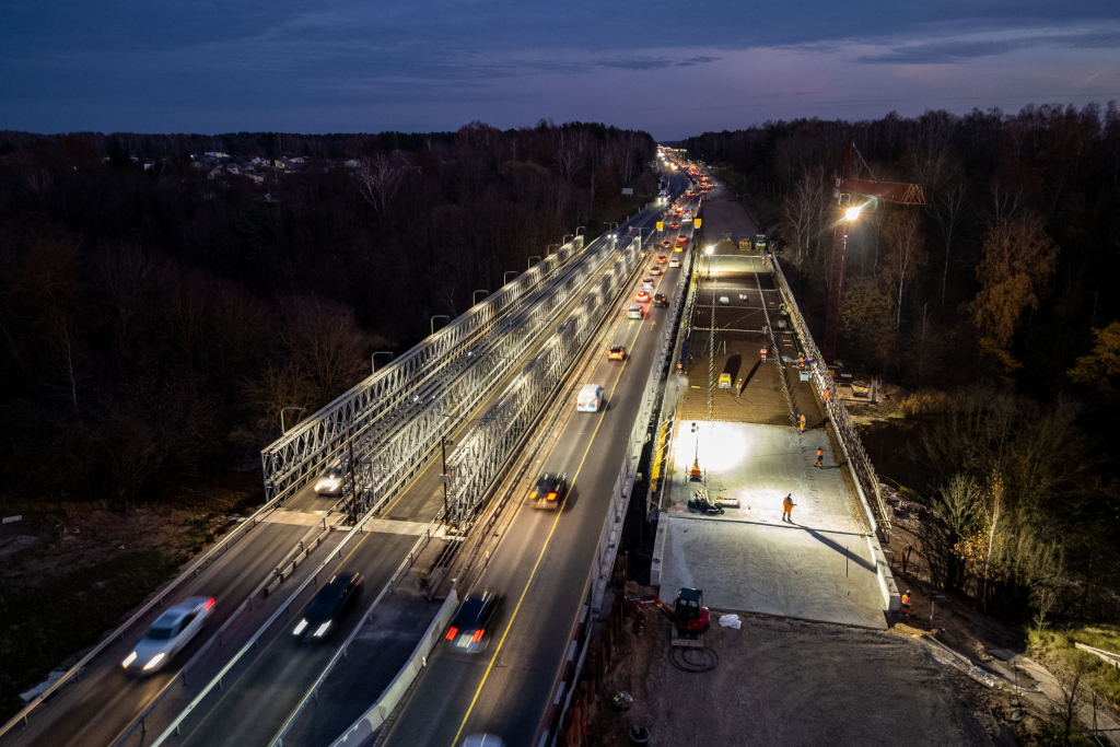 Rekonstruojant Krunos tiltą baigti betonavimo darbai, ruošiamasi asfaltavimui